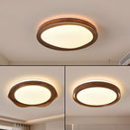 Contemporary Simplicity Iron Acrylic Round LED Flush Mount Ceiling Light For Bedroom
