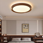 Contemporary Simplicity Iron Acrylic Round LED Flush Mount Ceiling Light For Bedroom