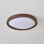 Contemporary Simplicity Iron Acrylic Round LED Flush Mount Ceiling Light For Bedroom