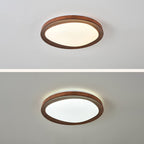 Contemporary Simplicity Iron Acrylic Round LED Flush Mount Ceiling Light For Bedroom