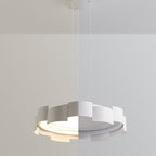 Contemporary Simplicity Round Iron Acrylic LED Pendant Light For Bedroom