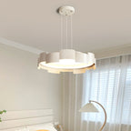 Contemporary Simplicity Round Iron Acrylic LED Pendant Light For Bedroom