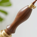 Contemporary Retro Solid Wood Flower Glass Shade 1-Light Pendant Light For Dining Room