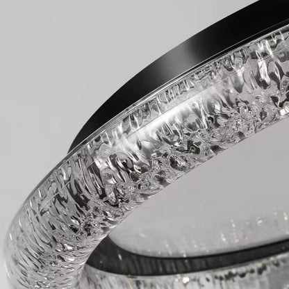 Contemporary Luxury Round Iron PMMA Cloud Mist Design LED Flush Mount Ceiling Light For Bedroom