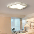 Contemporary Scandinavian Resin Acrylic Cloud Shade LED Flush Mount Ceiling Light For Bedroom