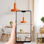 Contemporary Nordic Iron Geometric Disc 1-Light Pendant Light For Living Room