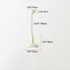 Contemporary Nordic Iron Geometric Disc 1-Light Pendant Light For Living Room
