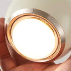 Contemporary Scandinavian Aluminum Spherical Acrylic LED Pendant Light For Living Room