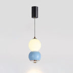 Contemporary Scandinavian Aluminum Spherical Acrylic LED Pendant Light For Living Room