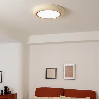 Modern Minimalist Iron Acrylic Geometric Circle LED Flush Mount Ceiling Light For Bedroom