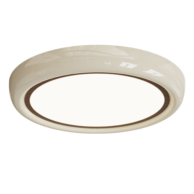 Modern Minimalist Iron Acrylic Geometric Circle LED Flush Mount Ceiling Light For Bedroom