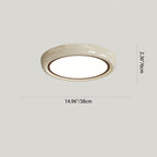 Modern Minimalist Iron Acrylic Geometric Circle LED Flush Mount Ceiling Light For Bedroom