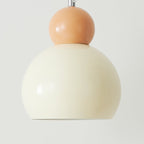 Traditional French Iron Geometric Sphere Shade 1-Light Pendant Light For Bedroom