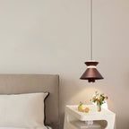 Contemporary Nordic Aluminum Iron Hourglass Shade LED Pendant Light For Bedroom