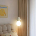 Contemporary Scandinavian Spherical Resin Glass 1-Light Pendant Light For Living Room