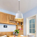Contemporary Nordic Geometry Diamond Aluminum 1-Light Pendant Light For Living Room