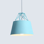 Contemporary Nordic Geometry Diamond Aluminum 1-Light Pendant Light For Living Room