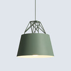 Contemporary Nordic Geometry Diamond Aluminum 1-Light Pendant Light For Living Room