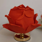 Contemporary Creative Lotus Flower Fabric Hardware 1-Light Table Lamp For Bedroom Lumendat
