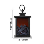 Contemporary Creative ABS Simulated Flame Fireplace LED Table Lamp For Study Lumendat