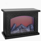 Contemporary Creative ABS Simulated Flame Fireplace LED Table Lamp For Study Lumendat