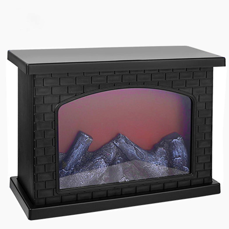 Contemporary Creative ABS Simulated Flame Fireplace LED Table Lamp For Study Lumendat