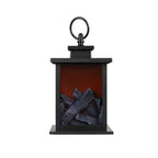 Contemporary Creative ABS Simulated Flame Fireplace LED Table Lamp For Study Lumendat