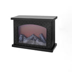 Contemporary Creative ABS Simulated Flame Fireplace LED Table Lamp For Study Lumendat
