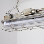 Contemporary Industrial Iron PC Long Strip 2-Light Island Light Pendant Light For Living Room