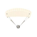 Contemporary Creative Cartoon Panda Parachute Pe Iron LED Flush Mount Ceiling Light for Bedroom