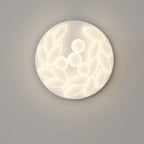Contemporary Nordic Geometric Circle PE Iron LED Flush Mount Ceiling Light For Bedroom