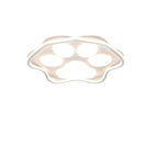 Contemporary Scandinavian Cartoon Cat Claw Acrylic Shade Iron LED Flush Mount Ceiling Light For Bedroom