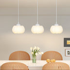 Traditional French Iron Acrylic Cotton Flower 1-light Pendant Light for Living Room