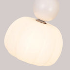Traditional French Iron Acrylic Cotton Flower 1-light Pendant Light for Living Room