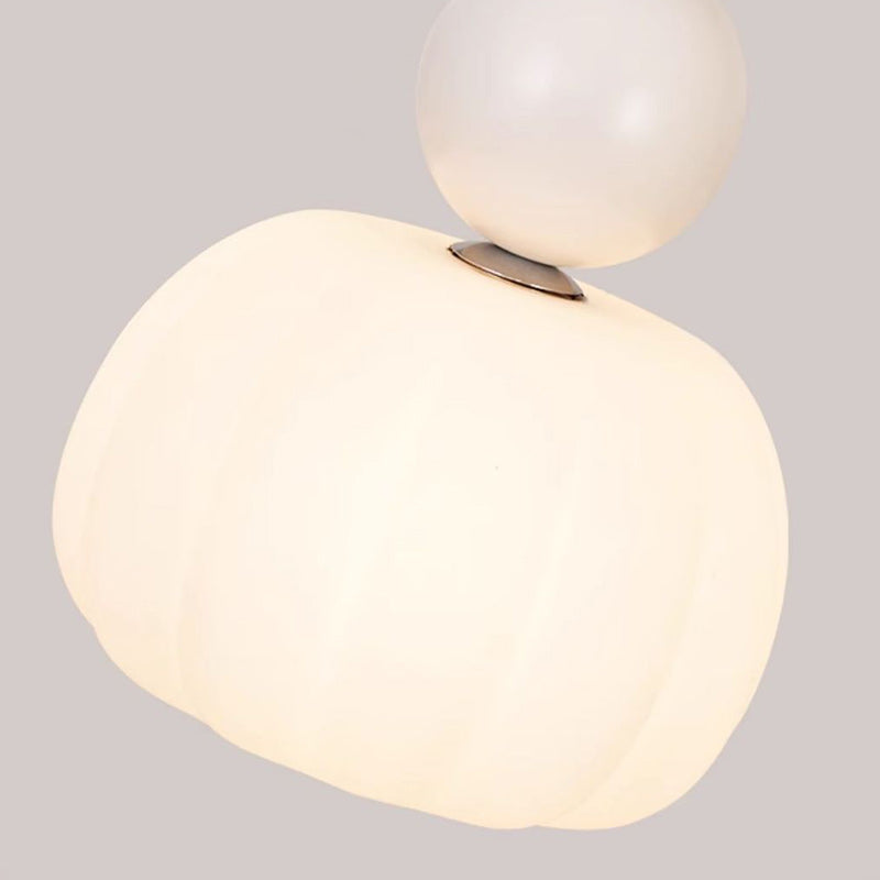 Traditional French Iron Acrylic Cotton Flower 1-light Pendant Light for Living Room