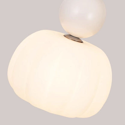Traditional French Iron Acrylic Cotton Flower 1-light Pendant Light for Living Room