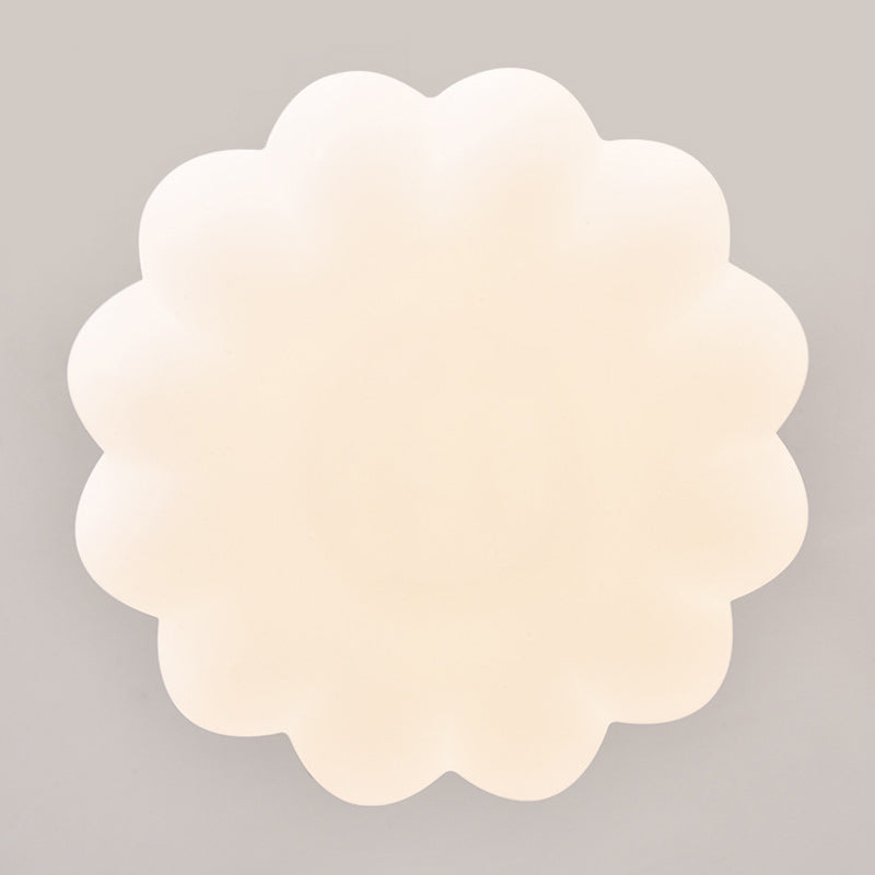 Traditional French Iron Acrylic Cotton Flower 1-light Pendant Light for Living Room