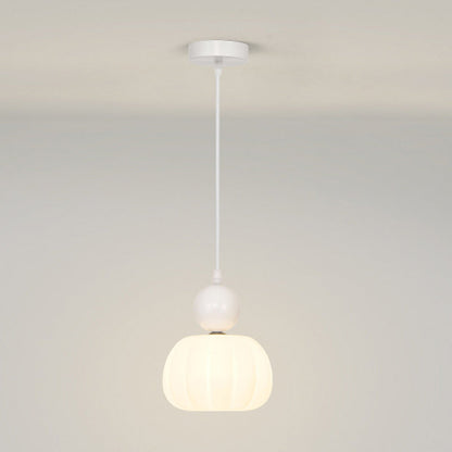 Traditional French Iron Acrylic Cotton Flower 1-light Pendant Light for Living Room