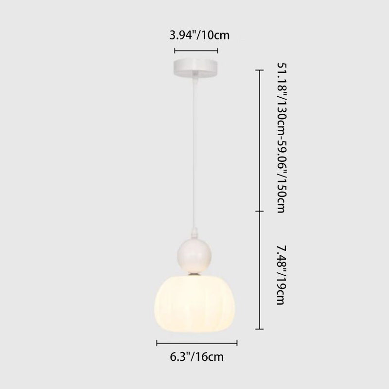 Traditional French Iron Acrylic Cotton Flower 1-light Pendant Light for Living Room