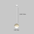 Contemporary Creative Cream Strawberry Resin 1-Light Pendant Light For Living Room
