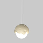Contemporary Creative Cream Strawberry Resin 1-Light Pendant Light For Living Room