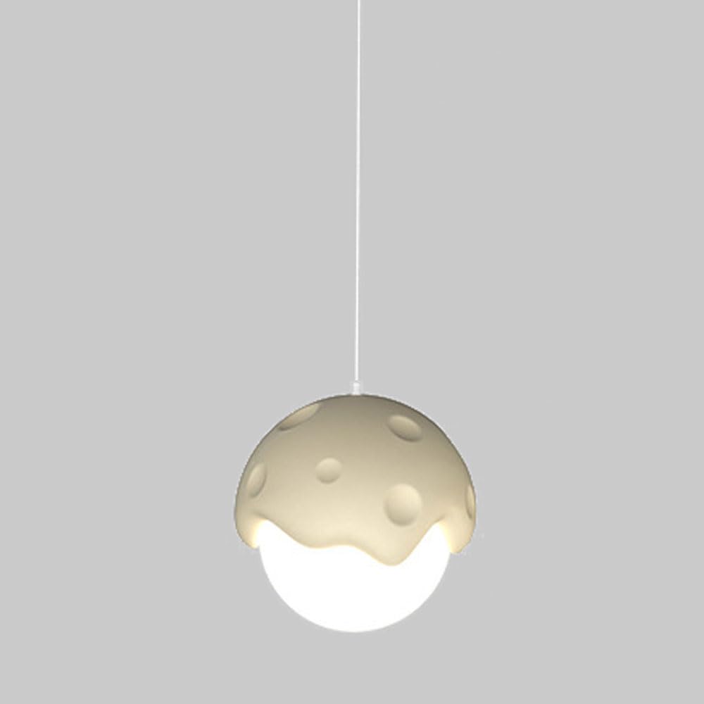 Contemporary Creative Cream Strawberry Resin 1-Light Pendant Light For Living Room