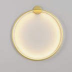 Modern Minimalist Aluminum Acrylic Circle Ring LED Wall Sconce Lamp For Living Room