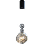 Contemporary Nordic Iron Acrylic Lava Round 1-light Pendant Light for Bedroom