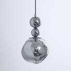 Contemporary Nordic Iron Acrylic Lava Round 1-light Pendant Light for Bedroom
