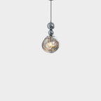 Contemporary Nordic Iron Acrylic Lava Round 1-light Pendant Light for Bedroom