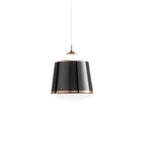 Contemporary Nordic Iron Acrylic Round Liftable LED Pendant Light For Bedroom