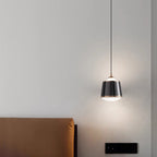 Contemporary Nordic Iron Acrylic Round Liftable LED Pendant Light For Bedroom