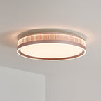 Contemporary Luxury Aluminum Acrylic Geometry Round LED Flush Mount Ceiling Light For Bedroom