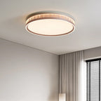 Contemporary Luxury Aluminum Acrylic Geometry Round LED Flush Mount Ceiling Light For Bedroom